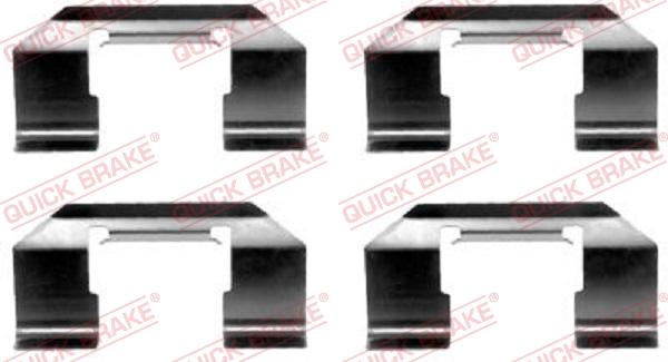 QUICK BRAKE 1091174 - Kit d'accessoires, plaquette de frein à disque cwaw.fr