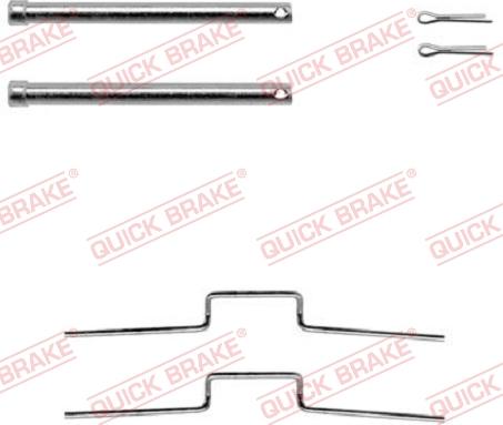 QUICK BRAKE 109-1176-1 - Kit d'accessoires, plaquette de frein à disque cwaw.fr