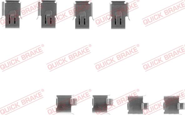 QUICK BRAKE 1091171 - Kit d'accessoires, plaquette de frein à disque cwaw.fr