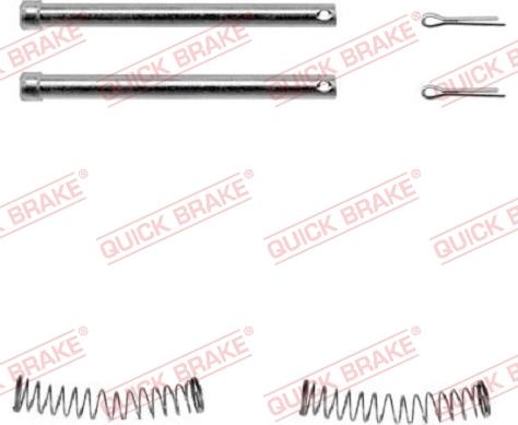 QUICK BRAKE 109-1177-1 - Kit d'accessoires, plaquette de frein à disque cwaw.fr