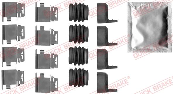 QUICK BRAKE 1091890 - Kit d'accessoires, plaquette de frein à disque cwaw.fr