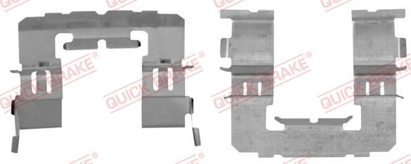 QUICK BRAKE 109-1891R-1 - Kit d'accessoires, plaquette de frein à disque cwaw.fr