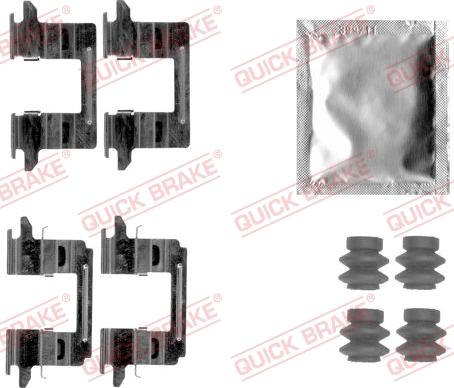 QUICK BRAKE 1091841 - Kit d'accessoires, plaquette de frein à disque cwaw.fr