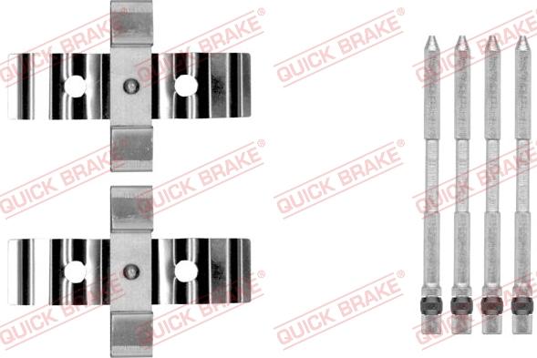 QUICK BRAKE 1091848 - Kit d'accessoires, plaquette de frein à disque cwaw.fr