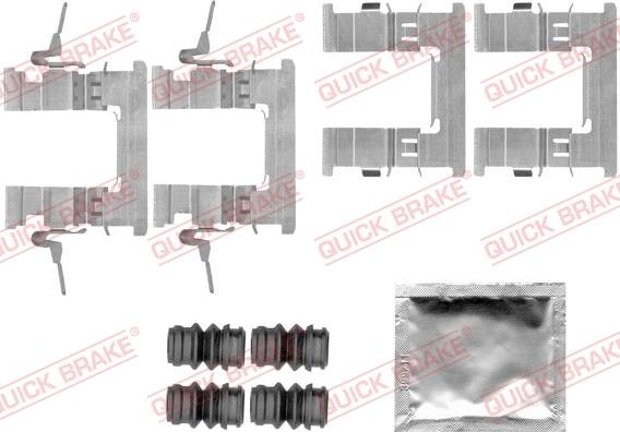 QUICK BRAKE 1091842 - Kit d'accessoires, plaquette de frein à disque cwaw.fr