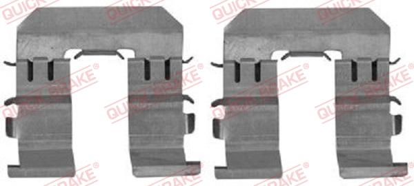 QUICK BRAKE 109-1847R-1 - Kit d'accessoires, plaquette de frein à disque cwaw.fr