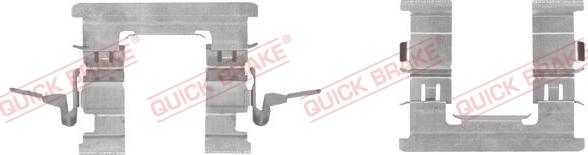 QUICK BRAKE 109-1853R-1 - Kit d'accessoires, plaquette de frein à disque cwaw.fr