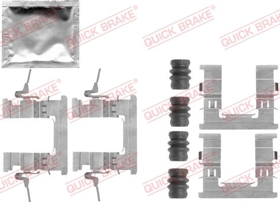 QUICK BRAKE 1091853 - Kit d'accessoires, plaquette de frein à disque cwaw.fr