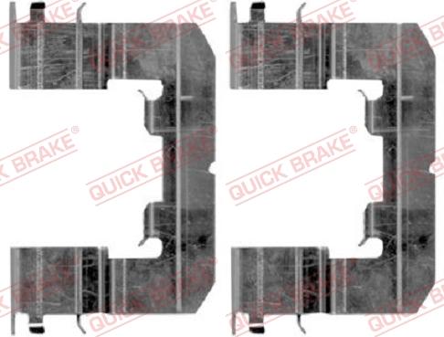 QUICK BRAKE 109-1865R-1 - Kit d'accessoires, plaquette de frein à disque cwaw.fr