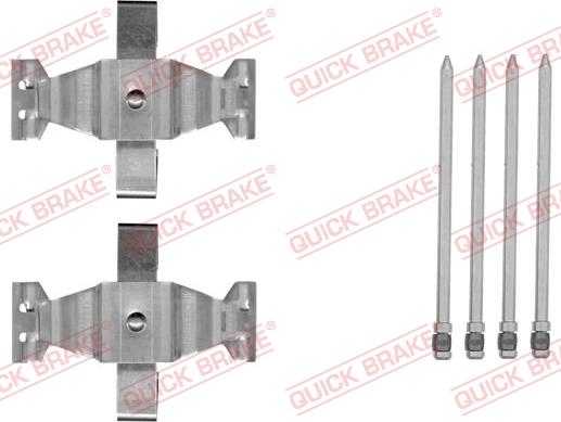 QUICK BRAKE 1091804 - Kit d'accessoires, plaquette de frein à disque cwaw.fr