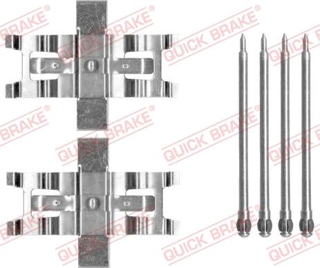 QUICK BRAKE 1091805 - Kit d'accessoires, plaquette de frein à disque cwaw.fr