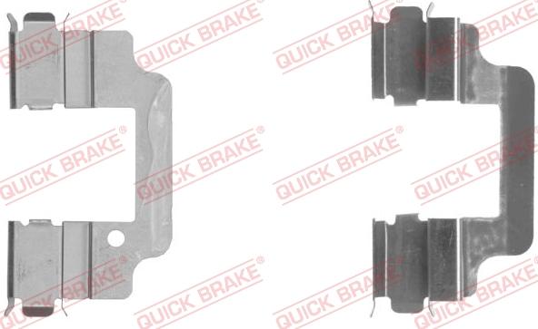 QUICK BRAKE 109-1806R-1 - Kit d'accessoires, plaquette de frein à disque cwaw.fr