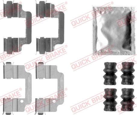 QUICK BRAKE 1091806 - Kit d'accessoires, plaquette de frein à disque cwaw.fr