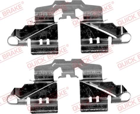 QUICK BRAKE 109-1808R-1 - Kit d'accessoires, plaquette de frein à disque cwaw.fr