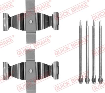 QUICK BRAKE 1091803 - Kit d'accessoires, plaquette de frein à disque cwaw.fr