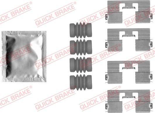 QUICK BRAKE 1091818 - Kit d'accessoires, plaquette de frein à disque cwaw.fr