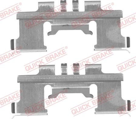 QUICK BRAKE 109-1812R-1 - Kit d'accessoires, plaquette de frein à disque cwaw.fr