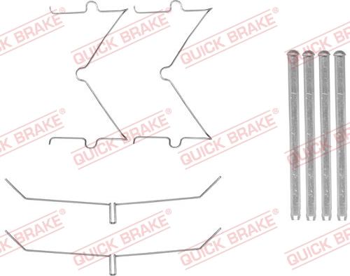 QUICK BRAKE 1091885 - Kit d'accessoires, plaquette de frein à disque cwaw.fr