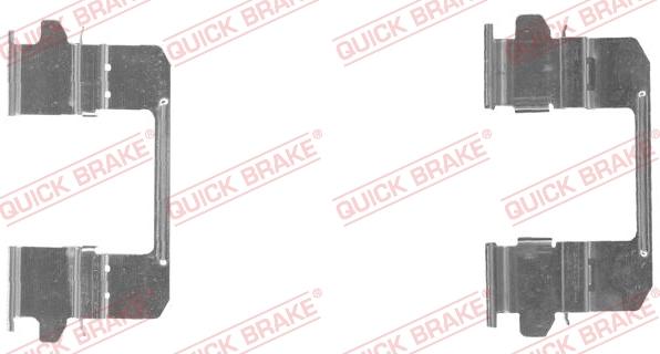 QUICK BRAKE 109-1834-1 - Kit d'accessoires, plaquette de frein à disque cwaw.fr