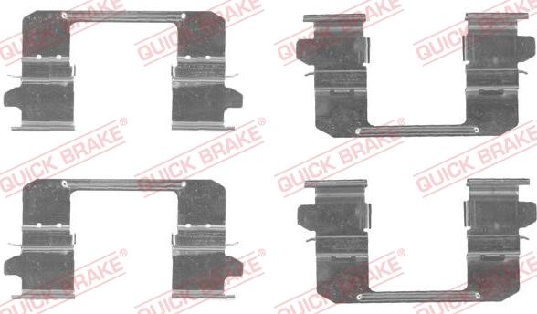 QUICK BRAKE 1091834 - Kit d'accessoires, plaquette de frein à disque cwaw.fr