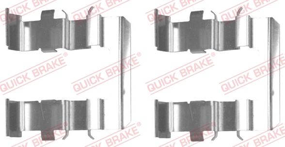 QUICK BRAKE 109-1831R-1 - Kit d'accessoires, plaquette de frein à disque cwaw.fr