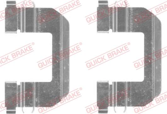 QUICK BRAKE 109-1825-1 - Kit d'accessoires, plaquette de frein à disque cwaw.fr