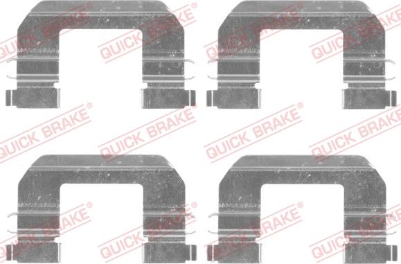 QUICK BRAKE 1091825 - Kit d'accessoires, plaquette de frein à disque cwaw.fr