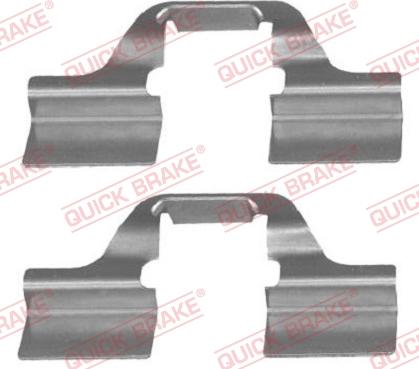 QUICK BRAKE 109-1827R-1 - Kit d'accessoires, plaquette de frein à disque cwaw.fr