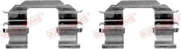 QUICK BRAKE 109-1870R-1 - Kit d'accessoires, plaquette de frein à disque cwaw.fr