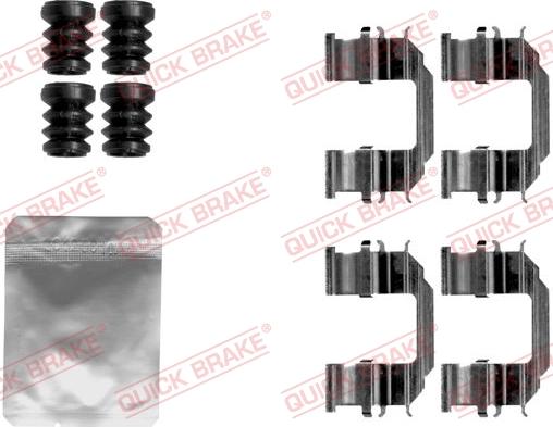 QUICK BRAKE 1091870 - Kit d'accessoires, plaquette de frein à disque cwaw.fr