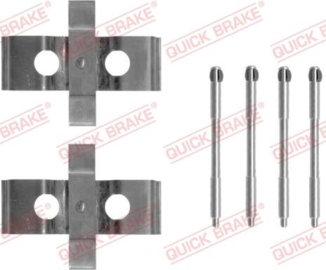 QUICK BRAKE 1091296 - Kit d'accessoires, plaquette de frein à disque cwaw.fr