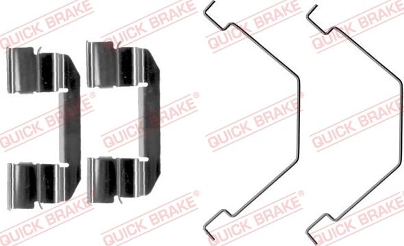 QUICK BRAKE 109-1292-1 - Kit d'accessoires, plaquette de frein à disque cwaw.fr