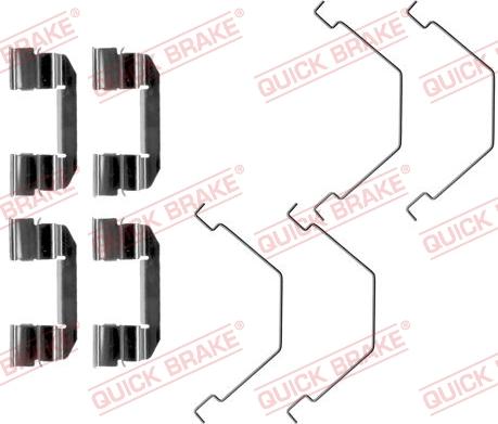 QUICK BRAKE 1091292 - Kit d'accessoires, plaquette de frein à disque cwaw.fr