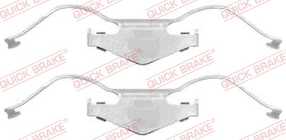 QUICK BRAKE 1091297 - Kit d'accessoires, plaquette de frein à disque cwaw.fr