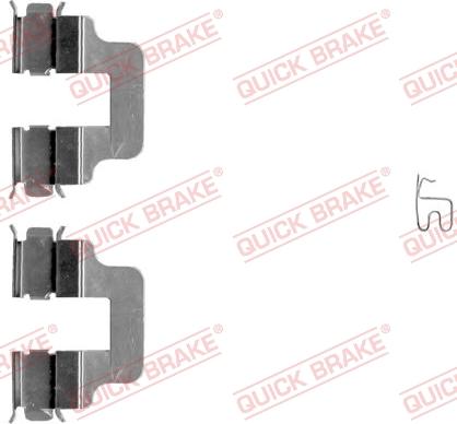 QUICK BRAKE 109-1245-1 - Kit d'accessoires, plaquette de frein à disque cwaw.fr