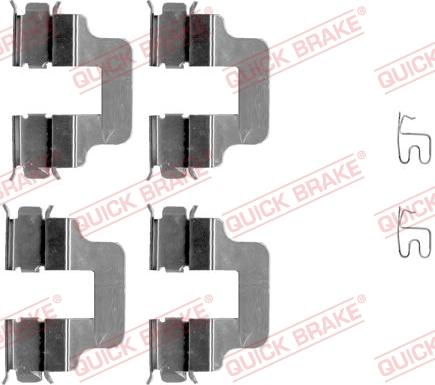 QUICK BRAKE 1091245 - Kit d'accessoires, plaquette de frein à disque cwaw.fr