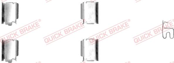 QUICK BRAKE 109-1246-1 - Kit d'accessoires, plaquette de frein à disque cwaw.fr