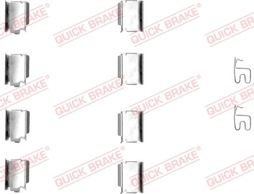 QUICK BRAKE 1091246 - Kit d'accessoires, plaquette de frein à disque cwaw.fr