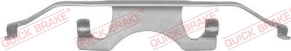 QUICK BRAKE 109-1241-1 - Kit d'accessoires, plaquette de frein à disque cwaw.fr