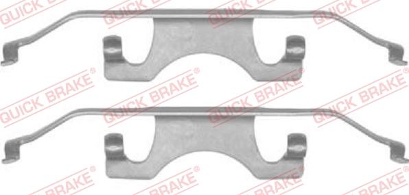 QUICK BRAKE 1091241 - Kit d'accessoires, plaquette de frein à disque cwaw.fr