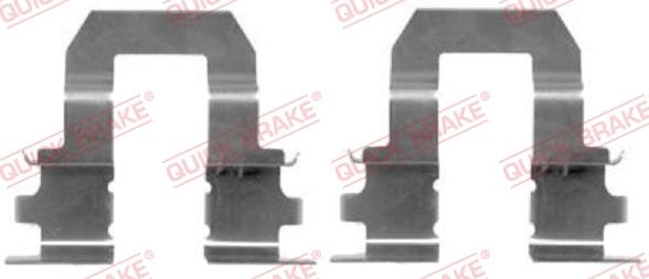 QUICK BRAKE 109-1255-1 - Kit d'accessoires, plaquette de frein à disque cwaw.fr