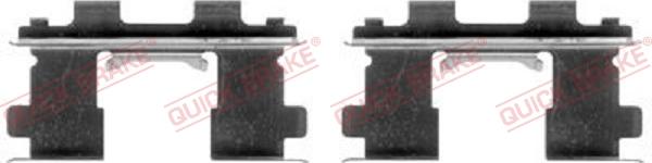 QUICK BRAKE 109-1253-1 - Kit d'accessoires, plaquette de frein à disque cwaw.fr