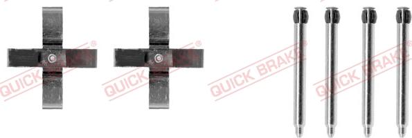 QUICK BRAKE 1091266 - Kit d'accessoires, plaquette de frein à disque cwaw.fr