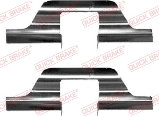 QUICK BRAKE 109-1263-1 - Kit d'accessoires, plaquette de frein à disque cwaw.fr