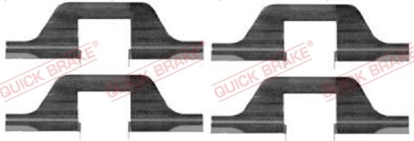 QUICK BRAKE 1091263 - Kit d'accessoires, plaquette de frein à disque cwaw.fr