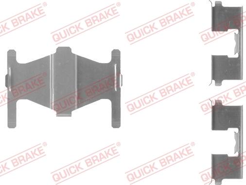 QUICK BRAKE 109-1204-1 - Kit d'accessoires, plaquette de frein à disque cwaw.fr