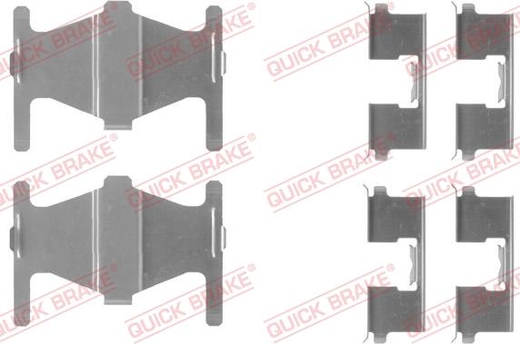 QUICK BRAKE 1091204 - Kit d'accessoires, plaquette de frein à disque cwaw.fr