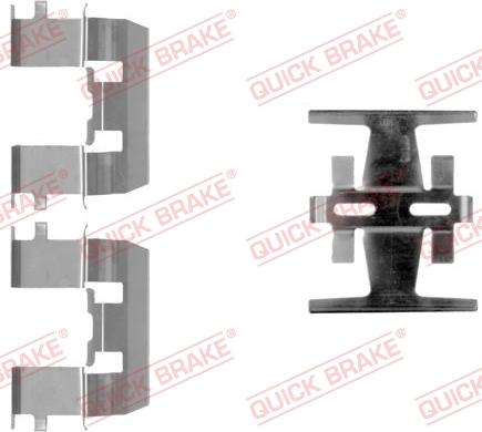 QUICK BRAKE 109-1208-1 - Kit d'accessoires, plaquette de frein à disque cwaw.fr