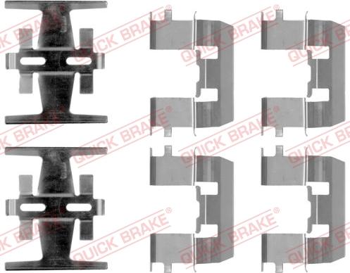 QUICK BRAKE 1091208 - Kit d'accessoires, plaquette de frein à disque cwaw.fr