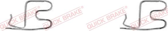 QUICK BRAKE 109-1219-1 - Kit d'accessoires, plaquette de frein à disque cwaw.fr